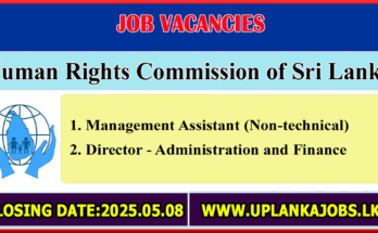 Human rights Sri Lanka Vacancies 2025