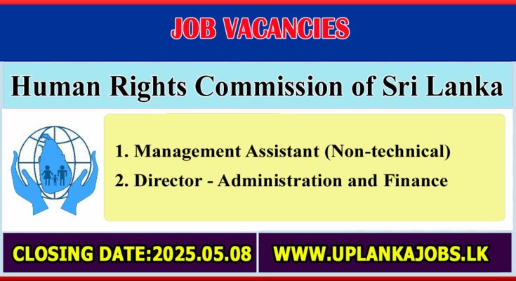 Human rights Sri Lanka Vacancies 2025
