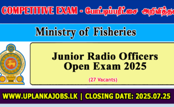 Junior Radio Officers Open Exam 2025