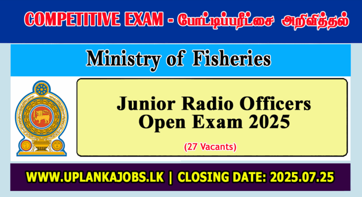 Junior Radio Officers Open Exam 2025