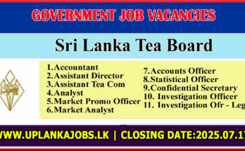 Sri Lanka Tea Board Vacancies 2025