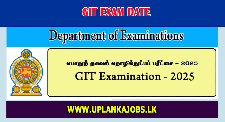 GIT Exam 2025 Date Announced