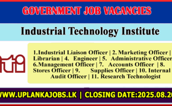 Industrial Technology Institute Vacancies 2025