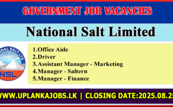 National Salt Limited Vacancies 2025