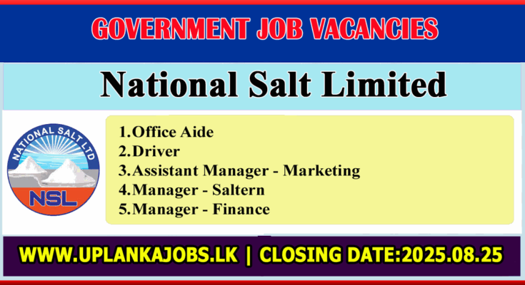 National Salt Limited Vacancies 2025