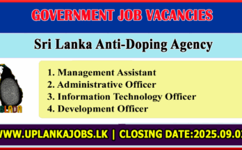 Sri Lanka Anti-Doping Agency Vacancies 2025