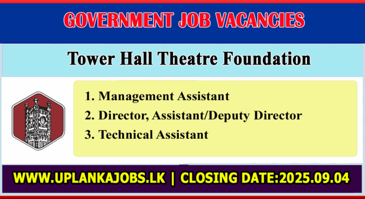 Tower Hall Theatre Foundation Vacancies 2025