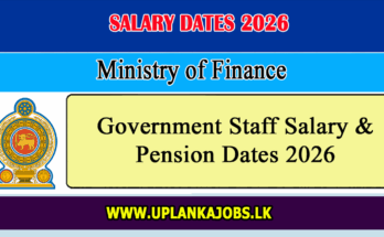 Government Staff Salary & Pension Dates 2026