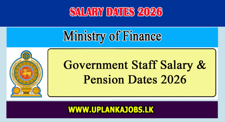 Government Staff Salary & Pension Dates 2026