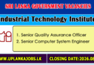 Industrial Technology Institute Vacancies 2026