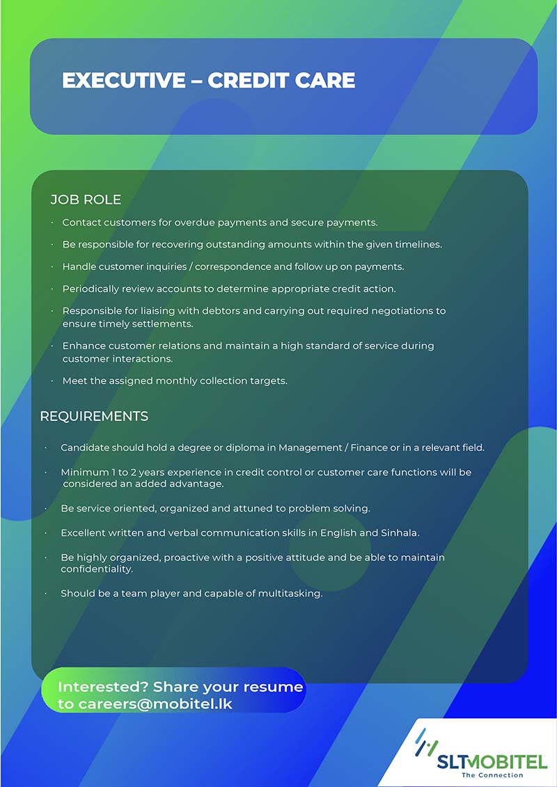 SLTMobitel Job Vacancies 2025