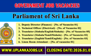 Parliament Job Vacancies 2025