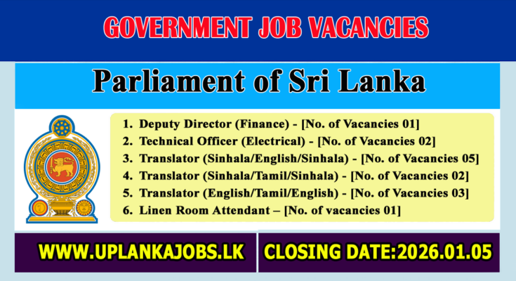 Parliament Job Vacancies 2025