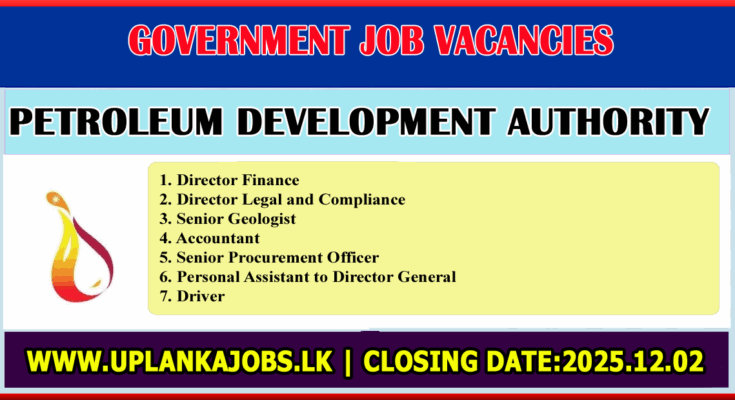 Petroleum Development Authority Vacancies 2025