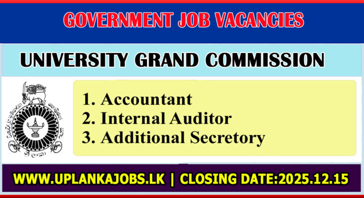 University Grand Commission Vacancies