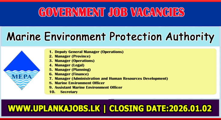 Marine Environment Protection Authority Vacancies 2026
