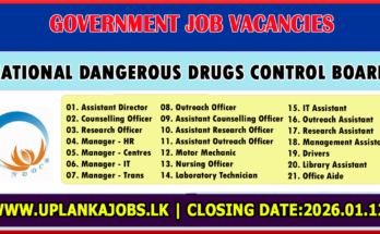 National Dangerous Drugs Control Board Vacancies 2026