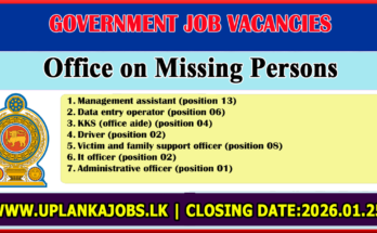 Office on Missing Persons Vacancies 2026
