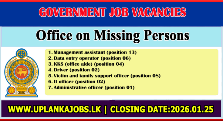Office on Missing Persons Vacancies 2026