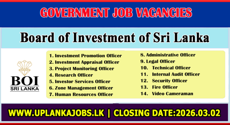 BOI job Vacancies 2026