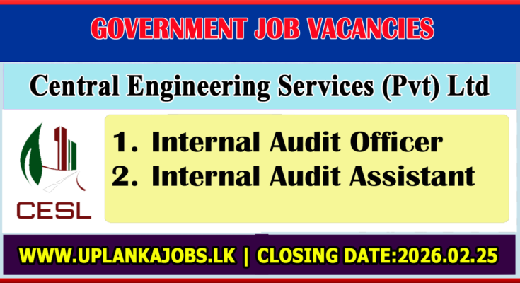 Central Engineering Services (Pvt) Ltd Vacancies 2026
