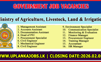 Ministry of Agriculture Vacancies 2026