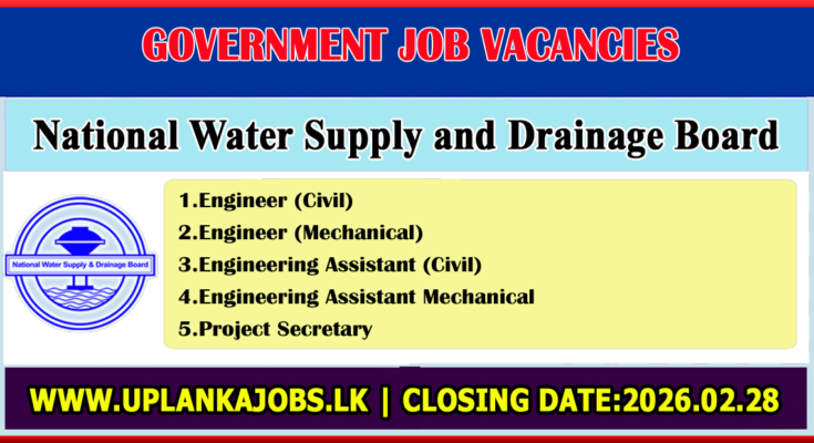National Water Supply and Drainage Board Vacancies 2026