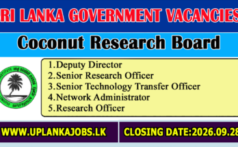 Coconut Research Institute Vacancies 2026
