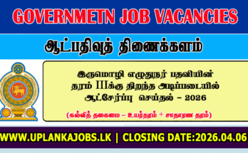 Department of Registration of Persons Bilingual Clerk Vacancies 2026