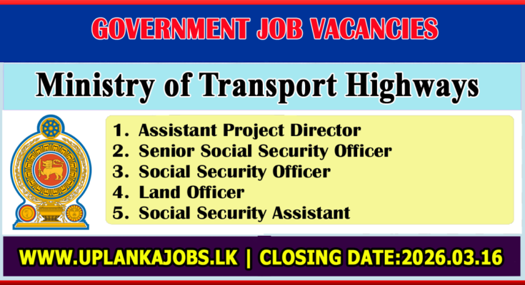 Ministry of Transport Vacancies 2026