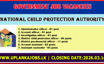 National Child Protection Authority Vacancies 2026