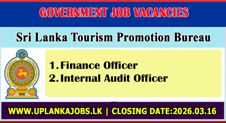 Sri Lanka Tourism Promotion Bureau Vacancies 2026