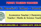 St Benedict’s College Colombo Teaching Vacancies 2026