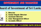 Board of Investment of Sri Lanka Vacancies 2026