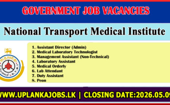 National Transport Medical Institute Vacancies 2026