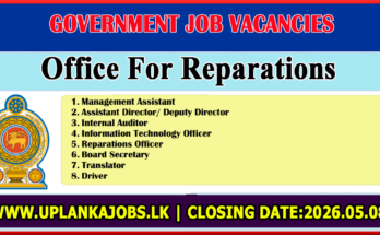 Office for Reparations Vacancies 2026