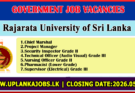 Rajarata University of Sri Lanka Vacancies 2026