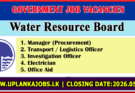 Water Resource Board Vacancies 2026
