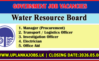 Water Resource Board Vacancies 2026