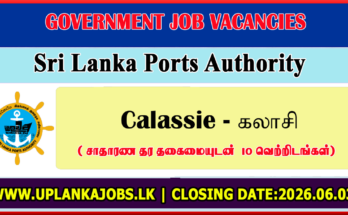 Sri Lanka Ports Authority Vacancies 2026