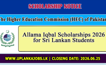 Allama Iqbal Scholarships 2026 for Sri Lankan Students