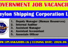 Ceylon Shipping Corporation Limited Vacancies 2026