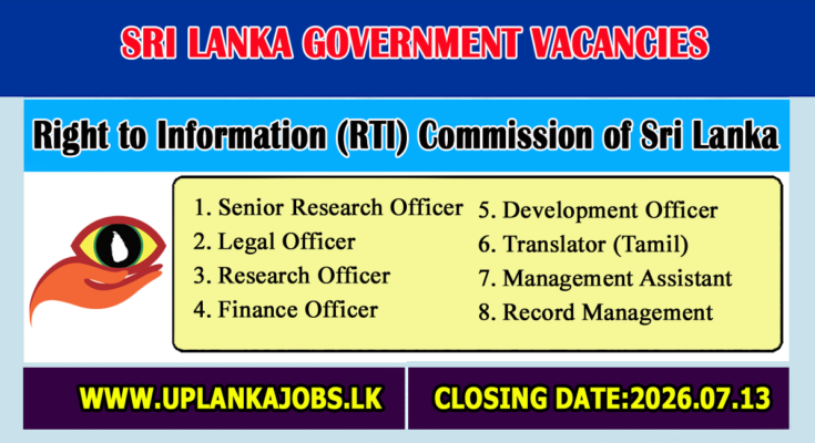 RTI Job Vacancies 2026