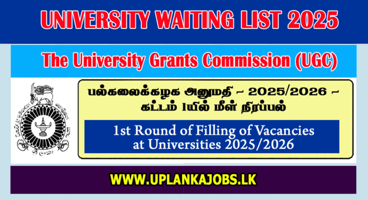 University Waiting List 2025