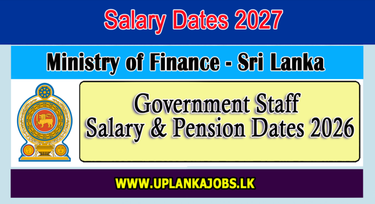 2027 Salary & Pension Dates for Government Employees