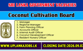 Coconut Cultivation Board Vacancies 2026