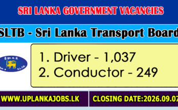 SLTB Driver Vacancies 2026