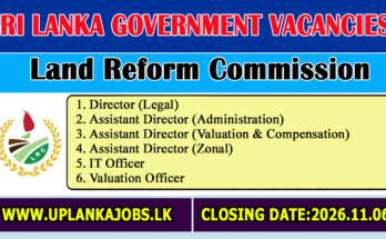 Land Reform Commission Vacancies 2026