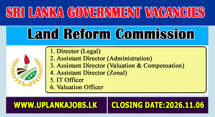 Land Reform Commission Vacancies 2026